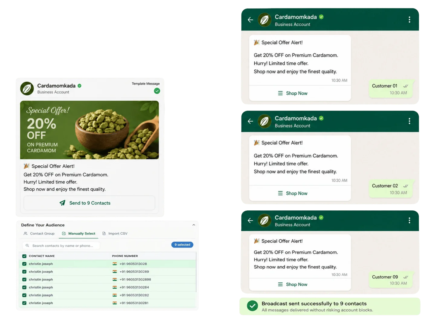WhatsApp Broadcast & Bulk Messaging Marketing Campaign Manager