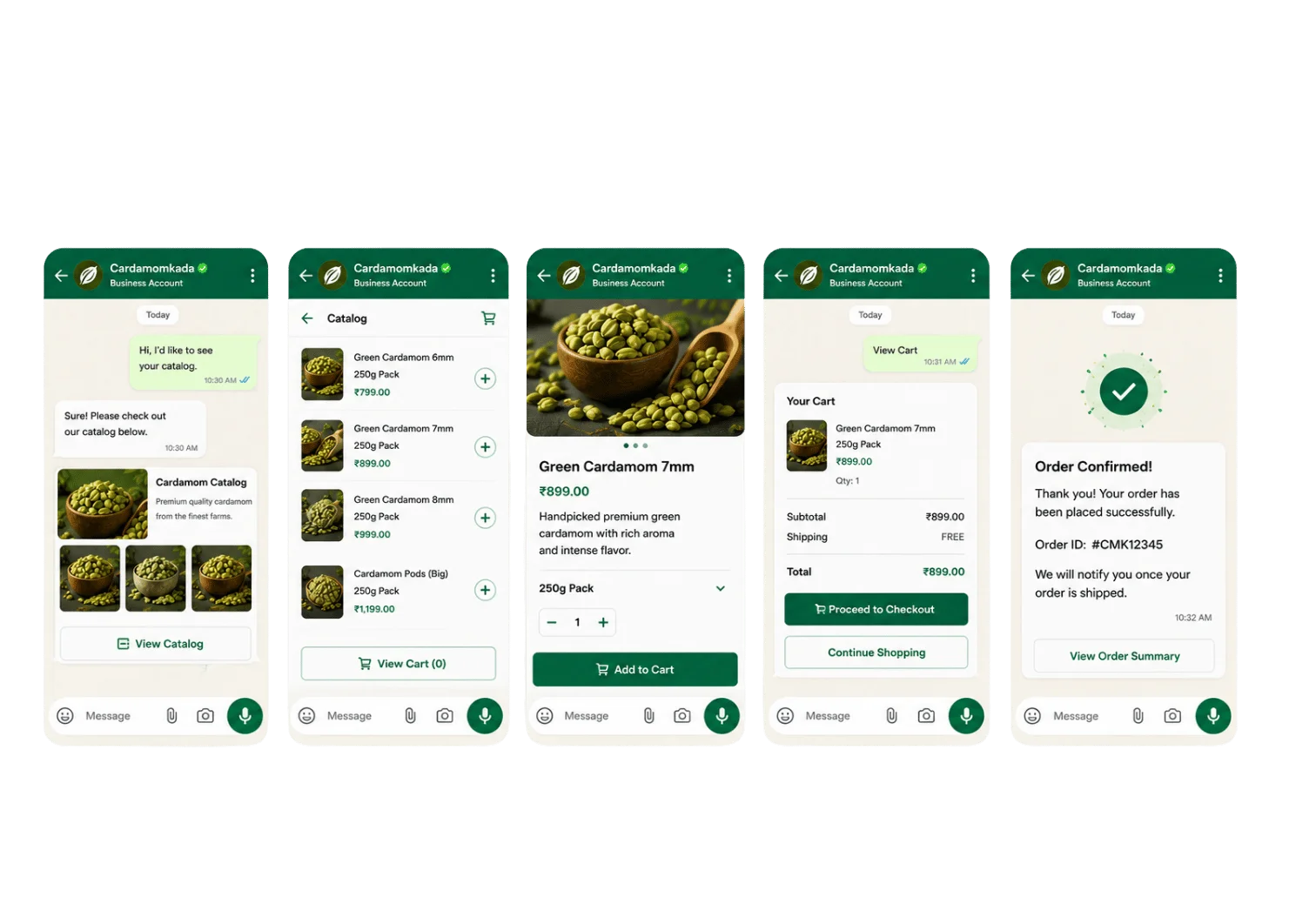 Native WhatsApp Product Catalog & Mobile Store Shopping Interface